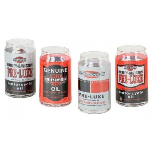 Harley-Davidson Oil Can Glass Set