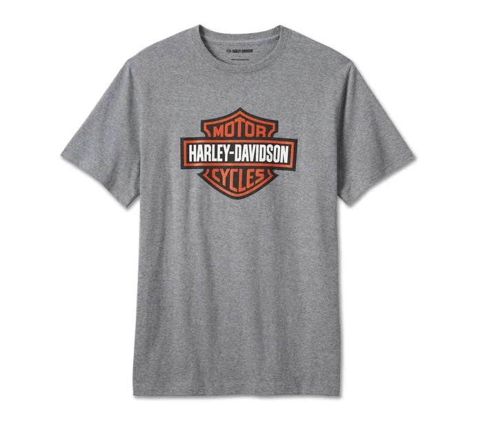 Men's Bar & Shield Tee - Medium Heather Grey Men's Bar & Shield Tee - Medium Heather Grey