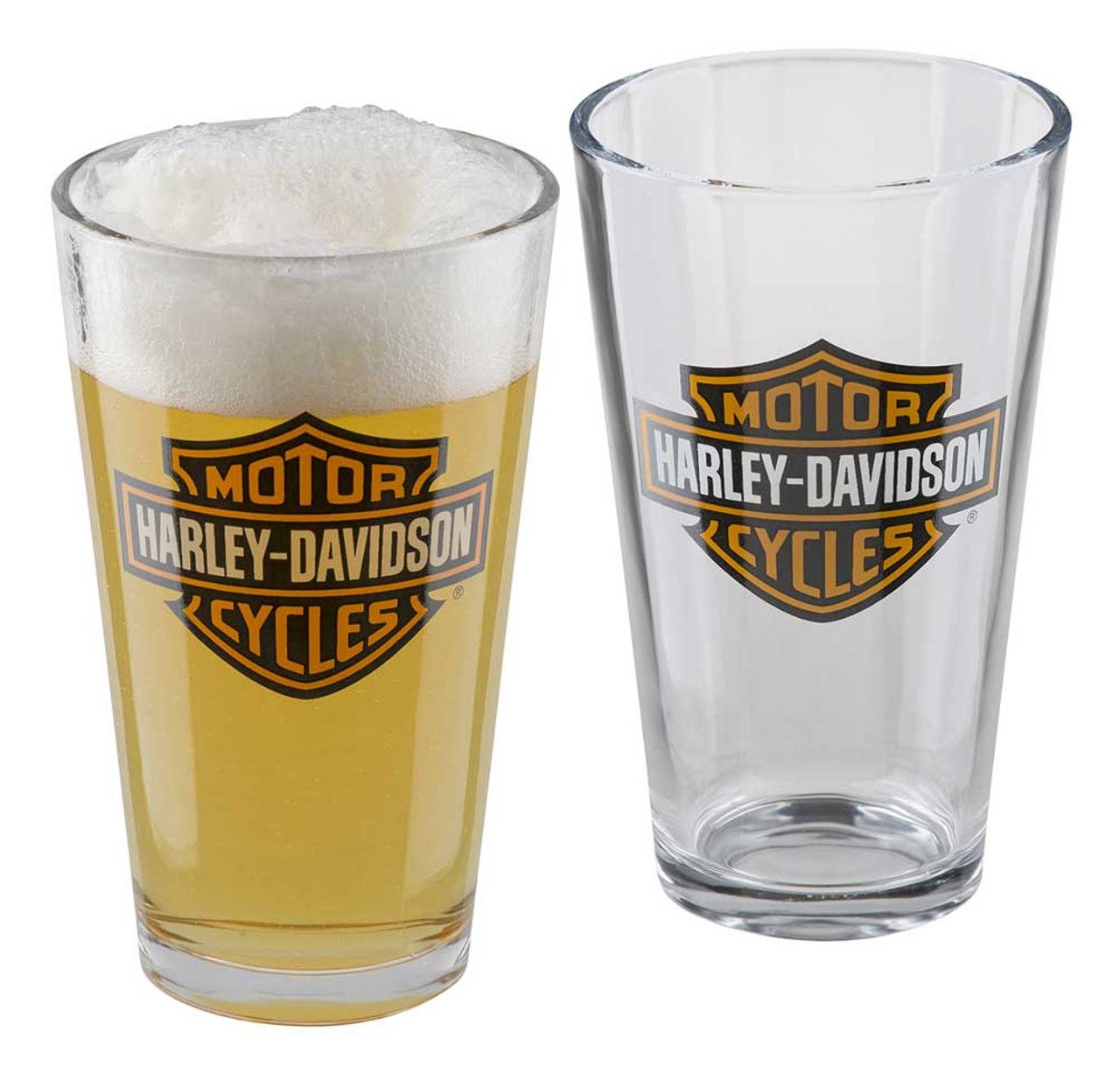 Harley-Davidson® Core Bar &amp; Shield Logo Pint Glass Set