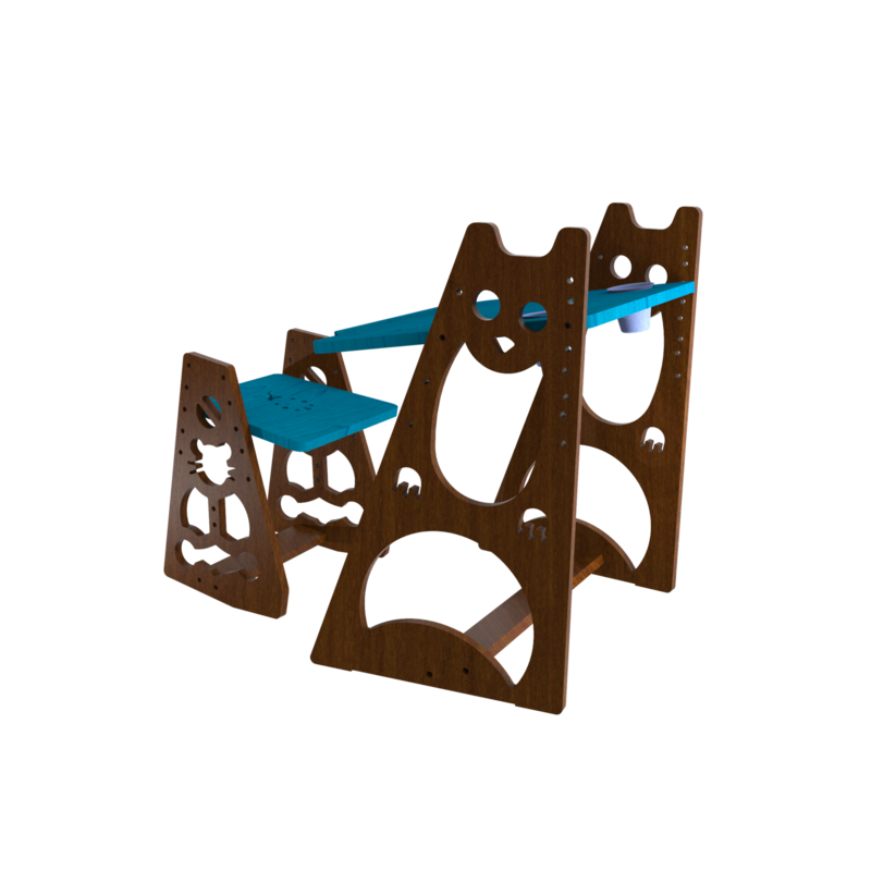 Opus MyRa Height Adjustable Kids Table and Seat Set.