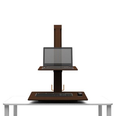 EeTeeGo: Table-mounted sit/stand fixture for laptop & desktop