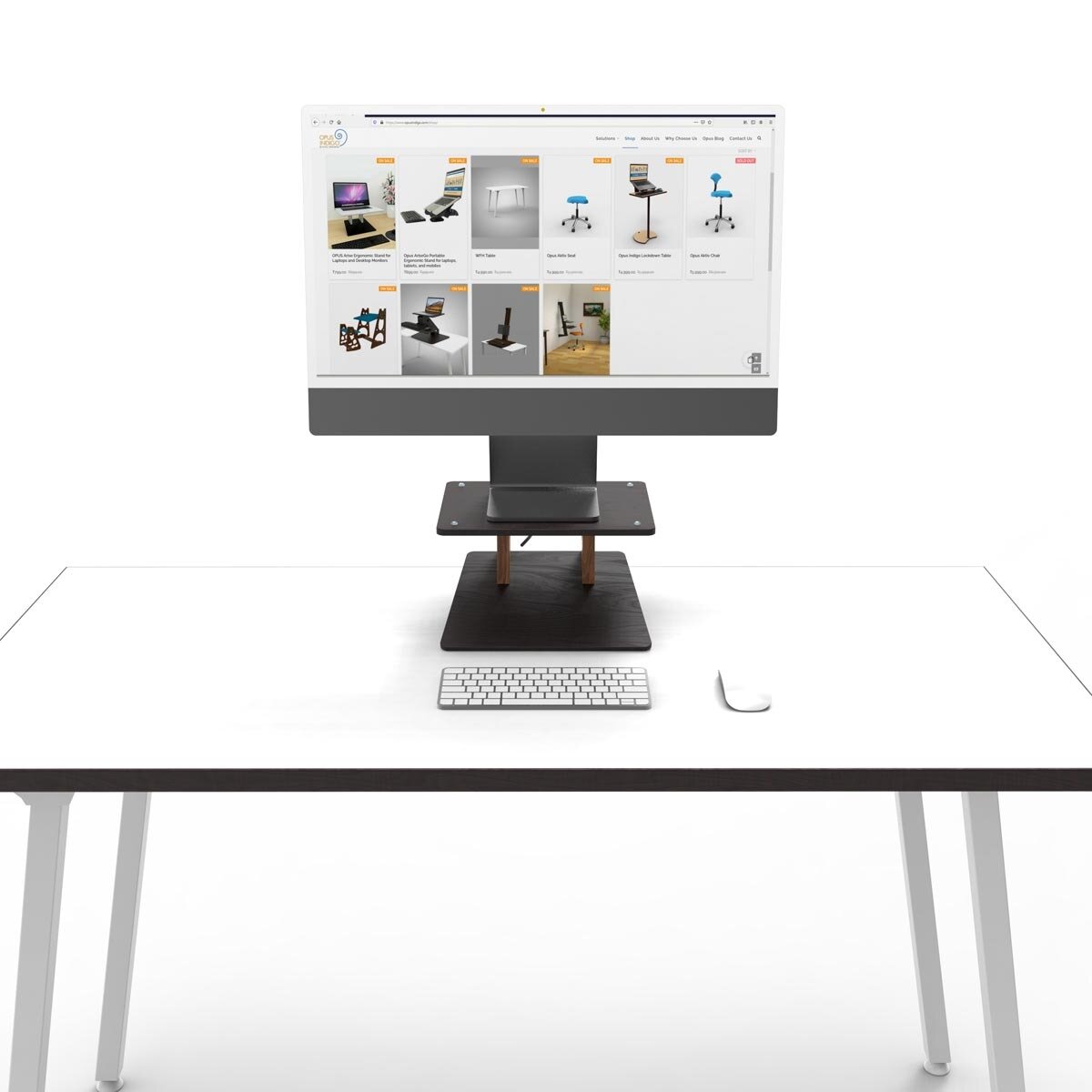 Arise: ergonomic stand for laptops and monitors