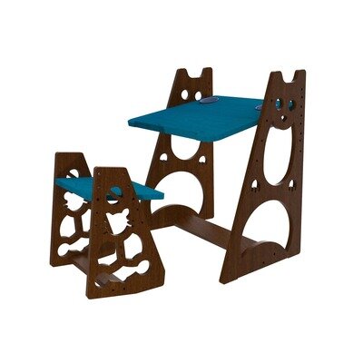 MyRa: Height-adjustable kids table and seat set