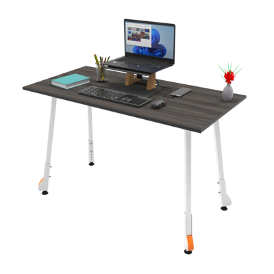 RiteHite Table with PowErgo: Height-adjustable table with laptop support and power manager