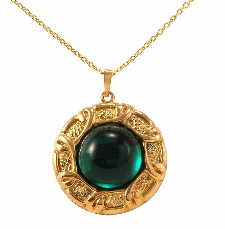 Anhänger in Silber 925/- mit hochwertiger Goldauflage mit Kette