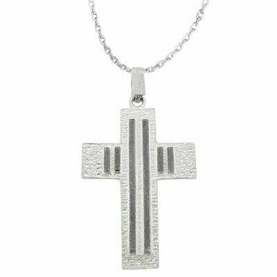 Anhänger Kreuz mit Kette in Silber 925/-