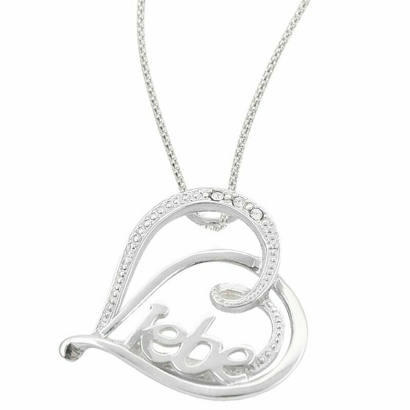 Anhänger Liebe Herz mit Kette in Silber 925/-