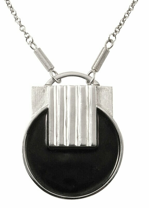 Collier in Silber 925/- mit Emaille