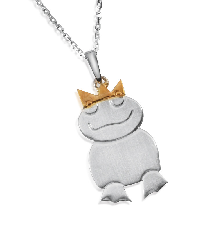 Frosch Anhänger in Silber 925/-