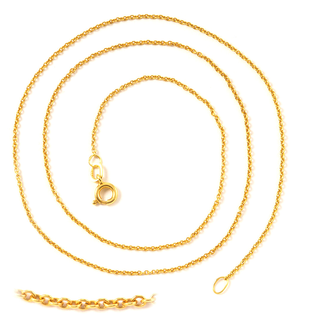 Mittlere Ankerkette in 585/- Gelbgold