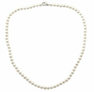 Perlenkette mit Karabiner in Silber 925/-
