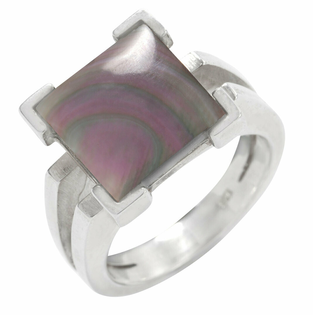 Ring in Silber 925/- mit Perlmutt