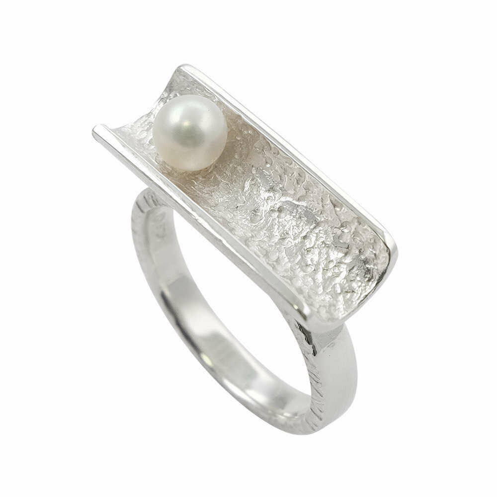 Ring mit Perle in Silber 925