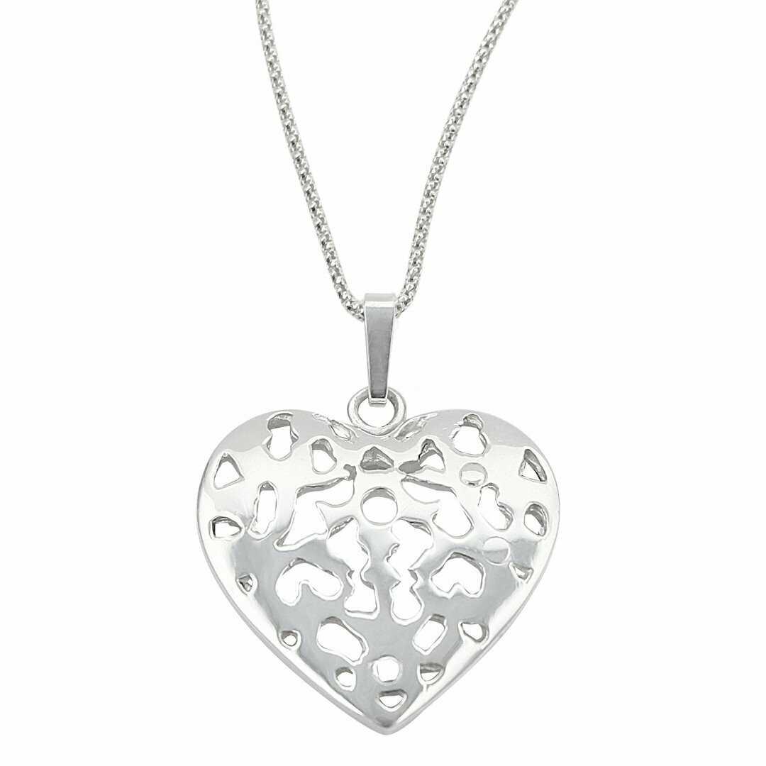 Anhänger Herz mit Kette 925/-