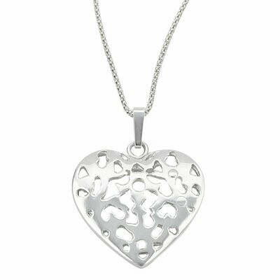 Anhänger Herz mit Kette 925/-