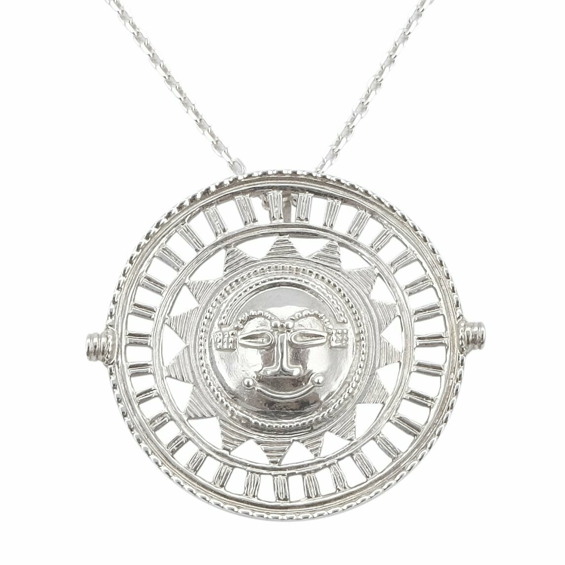 Amulett Anhänger in Silber 925/- mit Kette