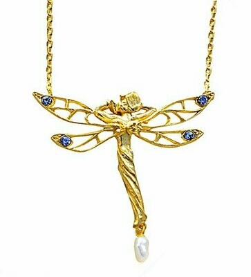 Elfen Collier in Silber 925/- goldplattiert