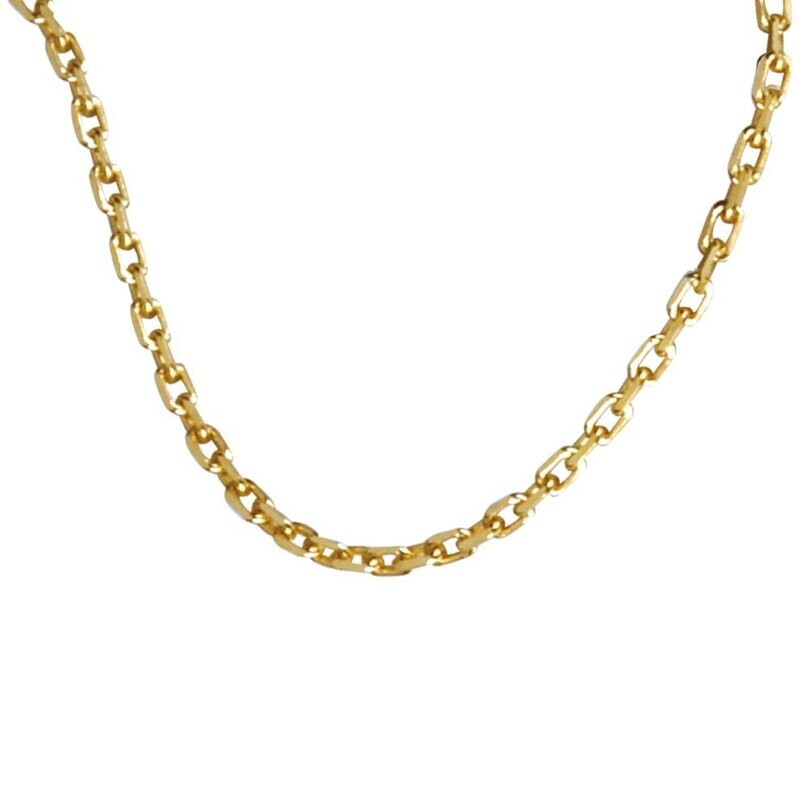 Ankerkette in Silber 925/- goldplattiert