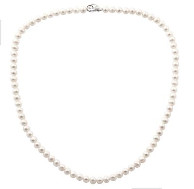 Perlenkette mit Karabiner in Silber 925/-