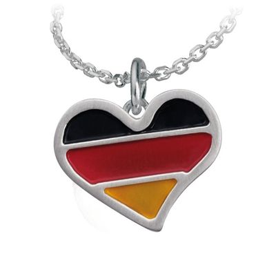 Fußball Herzanhänger in Silber 925/- ohne Kette Fußball Herzanhänger in Silber 925/- ohne Kette