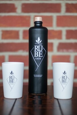 RÜBE Likör mit Becher-Set