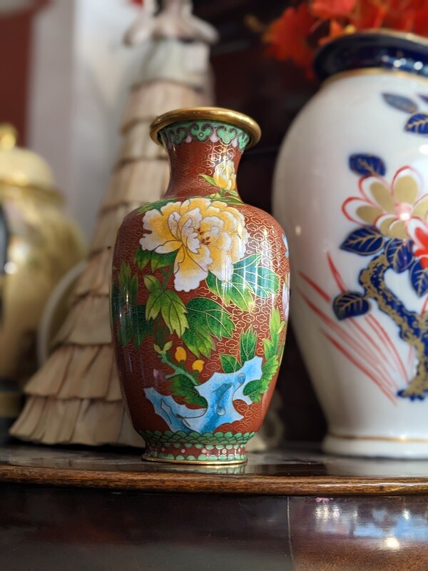 Jarrón Cloisonné &quot;Zi Jin Cheng&quot;