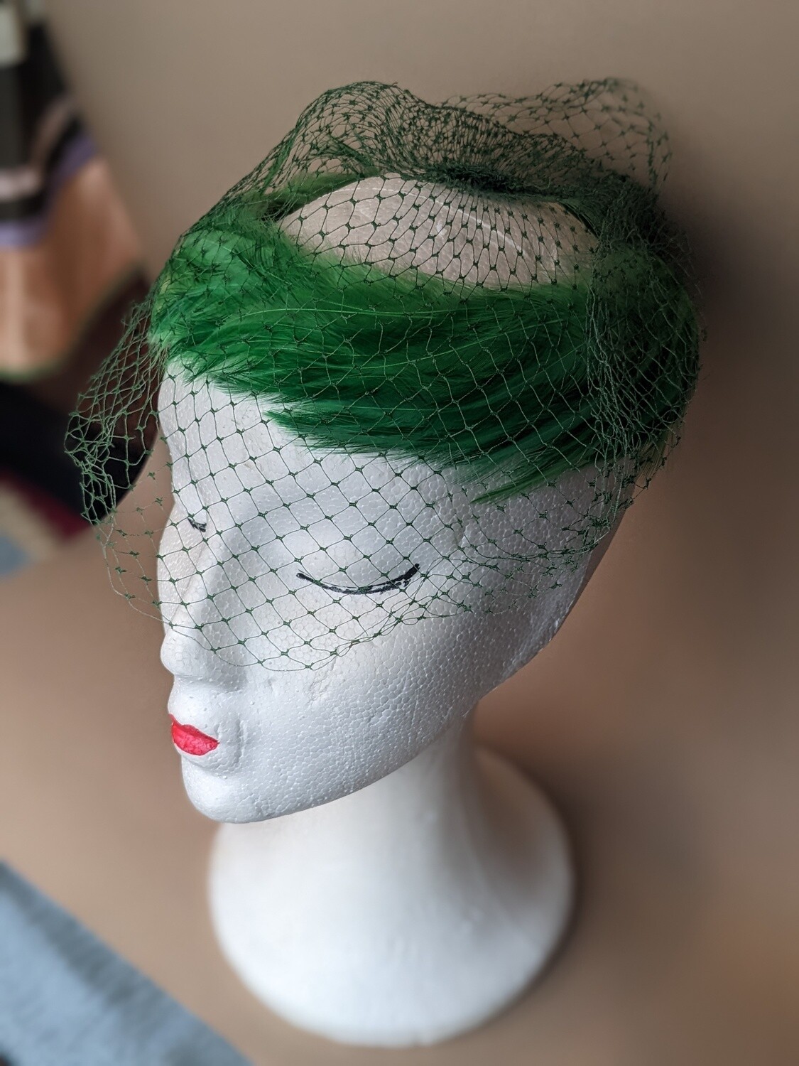 Tocado vintage de plumas