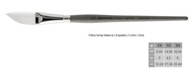 PINCEL ESCODA PERLA PLANO SESGADO S-1436