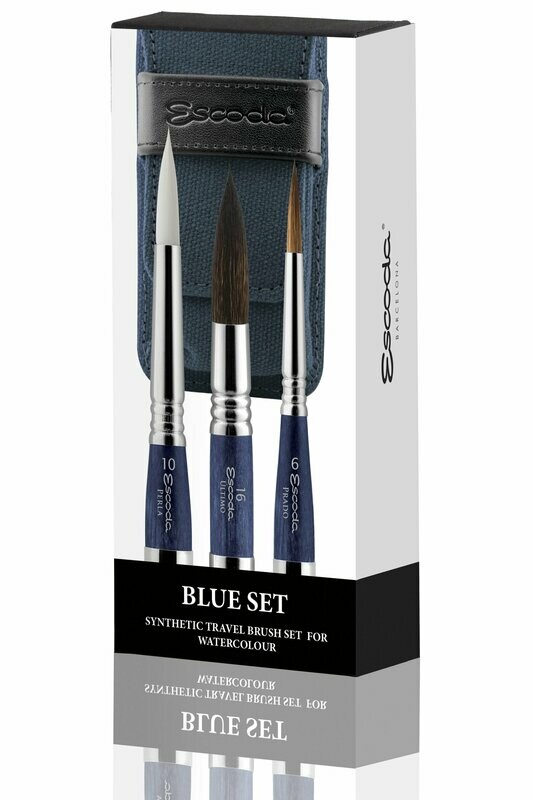 ESCODA BLUE SET PINCELES ACUARELA DE VIAJE 1271