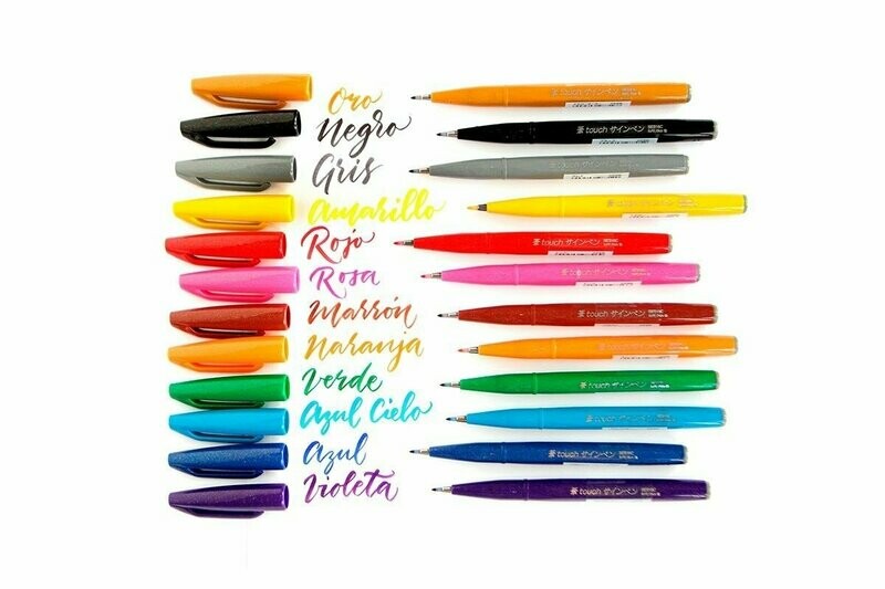 PENTEL TOUCH BRUSH SIGN PEN ROTULADOR PUNTA DE PINCEL