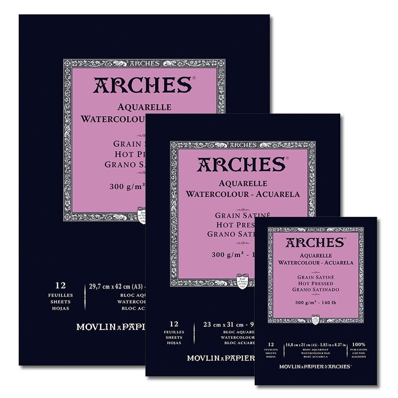 ARCHES BLOC ACUARELA GRANO SATINADO