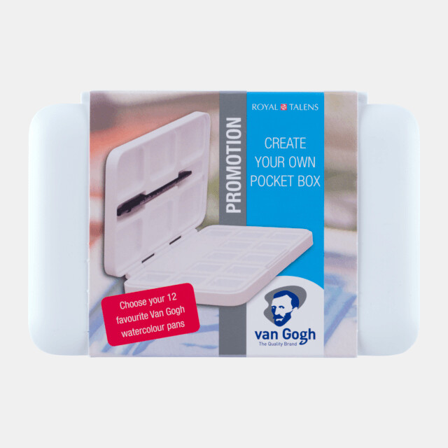 VAN GOGH ACUARELA CAJA VACÍA PARA 12 MEDIOS GODET