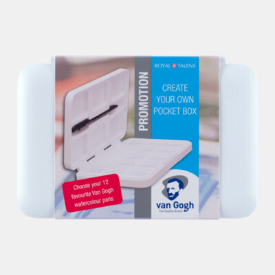VAN GOGH ACUARELA CAJA VACÍA PARA 12 MEDIOS GODET