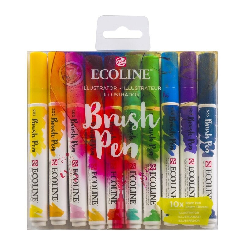 ECOLINE BRUSH PEN SET 10 SERIE ILUSTRADOR