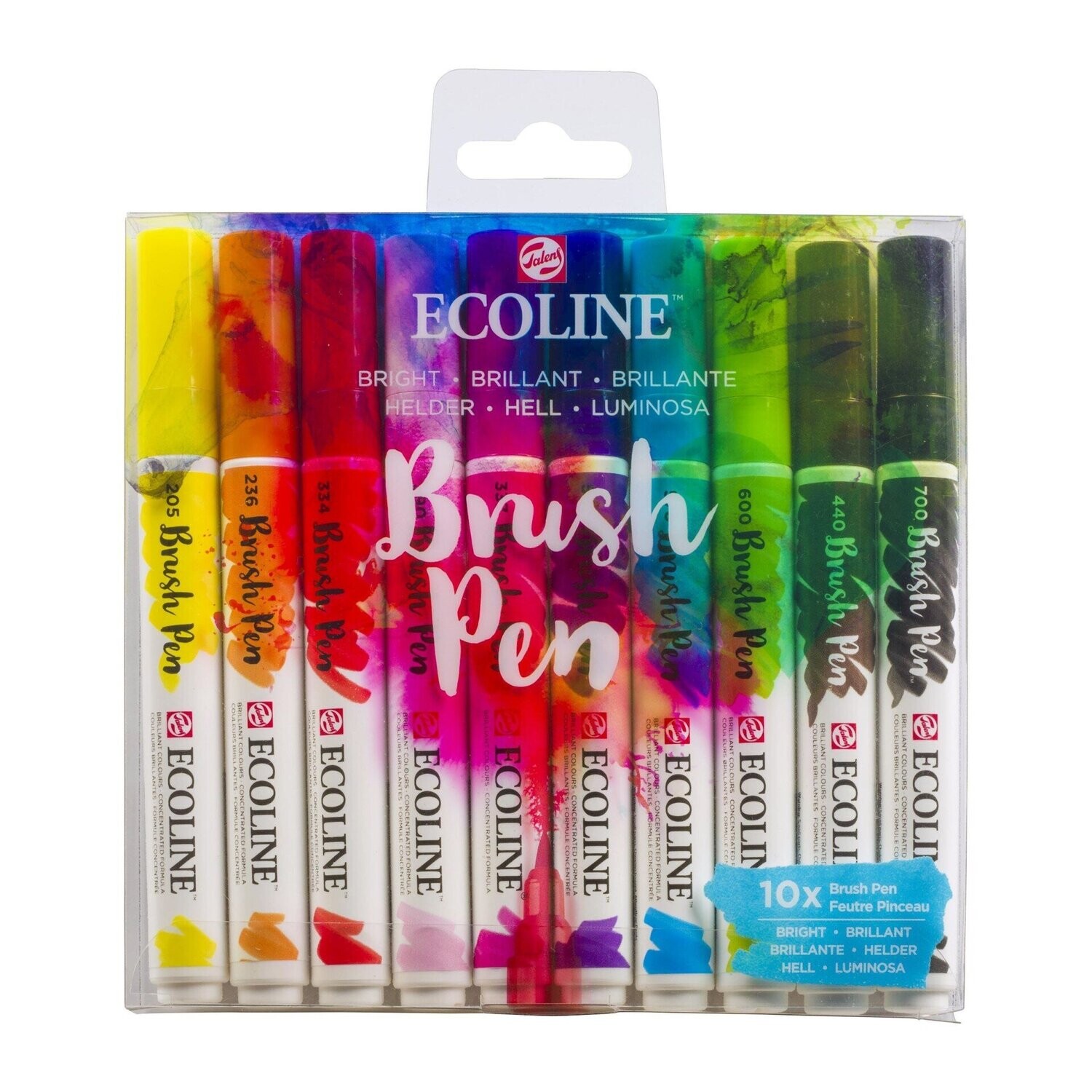 ECOLINE BRUSH PEN SET 10 SERIE BRIGHT