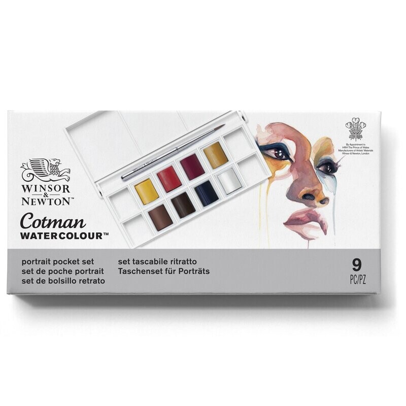 WINSOR & NEWTON COTMAN ACUARELA SET RETRATO