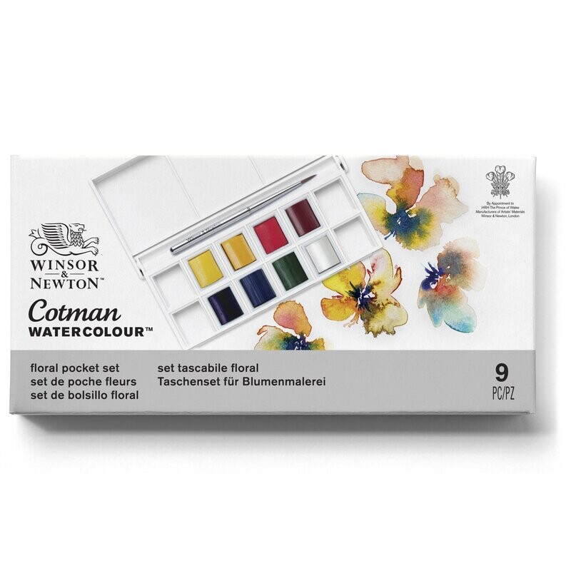 WINSOR & NEWTON COTMAN ACUARELA SET FLORAL