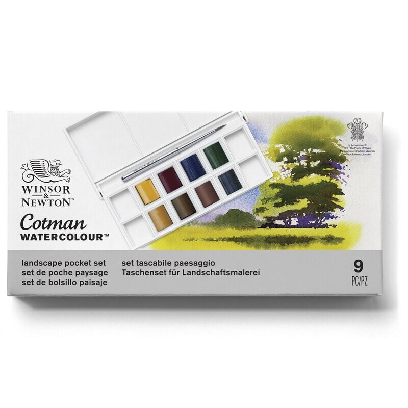 WINSOR & NEWTON COTMAN ACUARELA SET PAISAJE