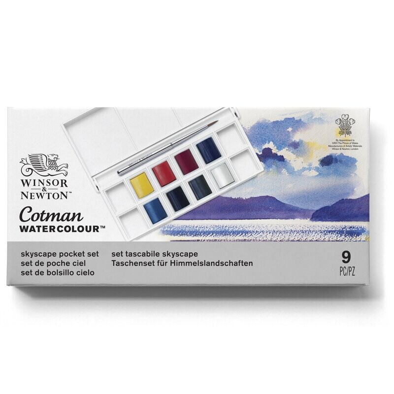 WINSOR & NEWTON COTMAN ACUARELA SET CIELO