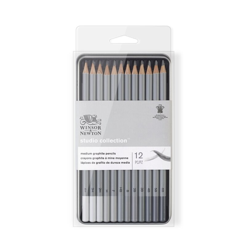 WINSOR & NEWTON STUDIO COLLECTION LÁPICES GRAFITO MEDIOS