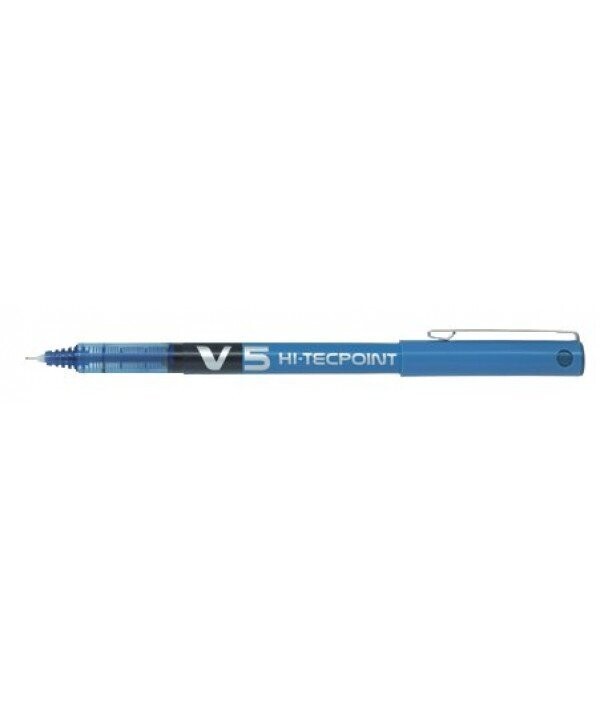 PILOT V5 HI-TECPOINT ROLLER DE TINTA LÍQUIDA, COLOR: Azul