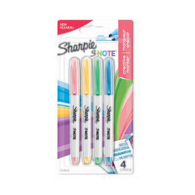 ROTULADORES SHARPIE SNOTE BLÍSTER 4 COLORES