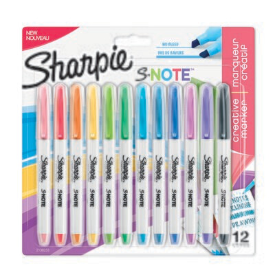 ROTULADORES SHARPIE SNOTE BLÍSTER 12 COLORES