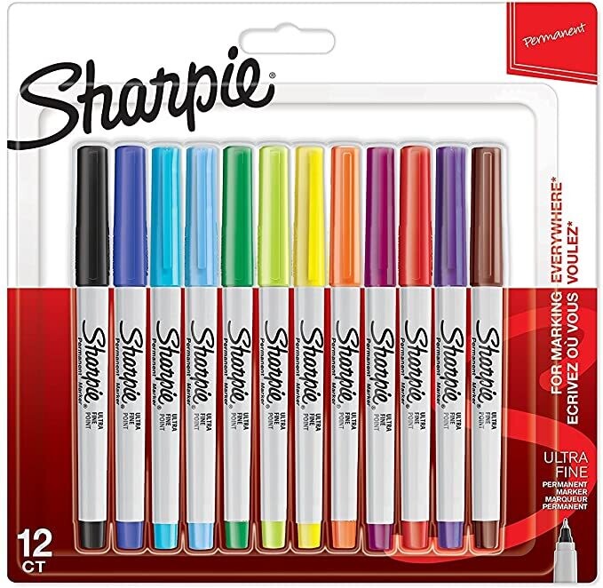 SHARPIE ROTULADORES PERMANENTES BLÍSTER 12 EXTRAFINO
