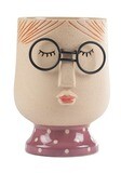 LADY HEAD WITH GLASSES