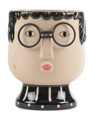 LADY HEAD WITH GLASSES
