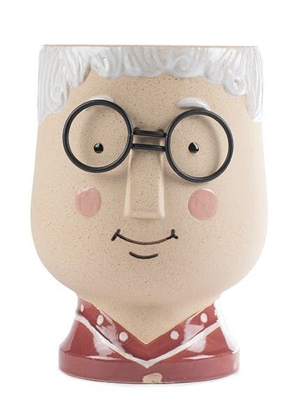 GRANDMA HEAD WITH GLASSES