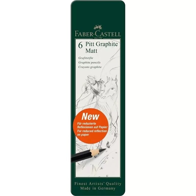 FABER CASTELL PITT GRAPHITE MATT ESTUCHE 6
