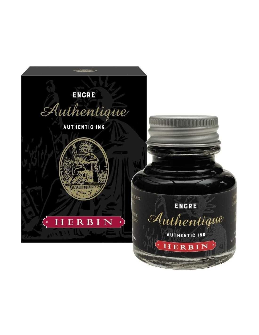 JACQUES HERBIN TINTA AUTÉNTICA NEGRA 30ml