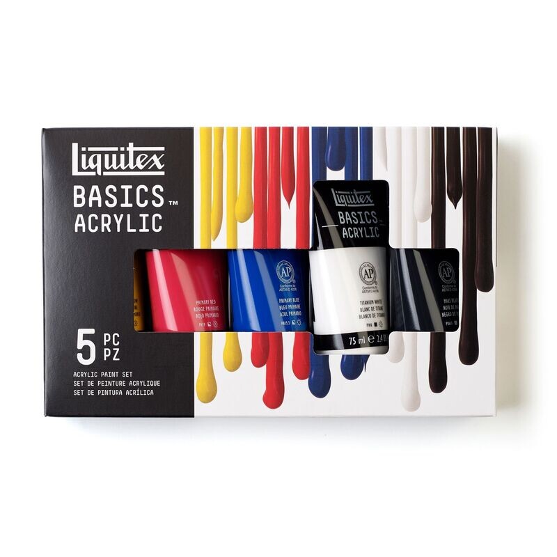 LIQUITEX BASICS ACRÍLICO SET 5x75 ml